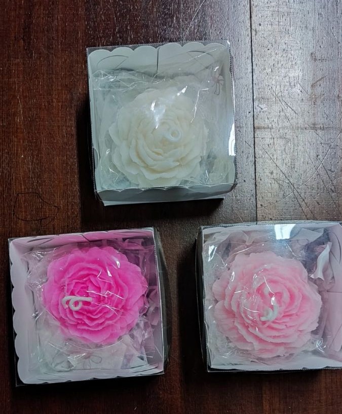 Vela Flor de Peônia
